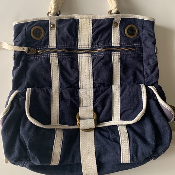 Blue and White Gap Tote bag purse - like new - Picture 4 of 4